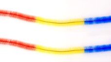 Set di spazzole per mozzo universale blu/giallo/rosso per ciclomotore