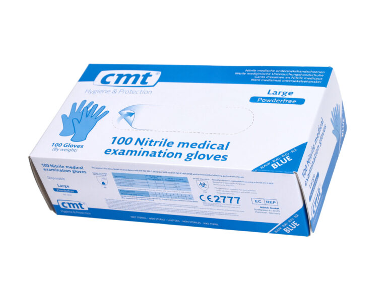 Handschoenset Cmt Werkplaats Nitril Poedervrij L Zwart 100pcs