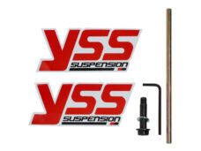 Schokbreker Yss Gasgevuld E-serie 330mm Zwart/goud Minarelli, Peugeot
