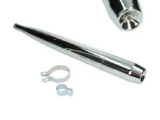 uitlaat Origineel 5v (made in EU) 64mm 28mm chroom sachs minor