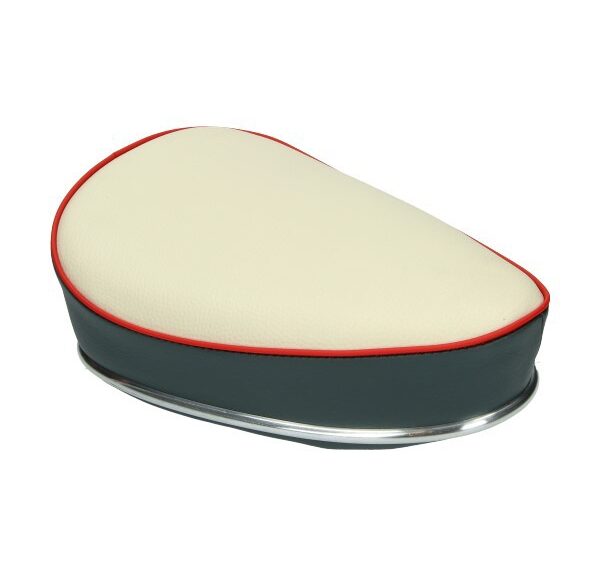 zadel oldtimer (made in EU) o.a. condor creme/grijs condor