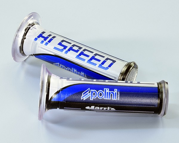 handvatset polini universeel hi-speed blauw/wit 341.0033