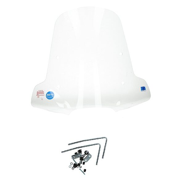 windscherm Regia met bevestigingsset universeel breed model onderzijde (made in EU) scooter