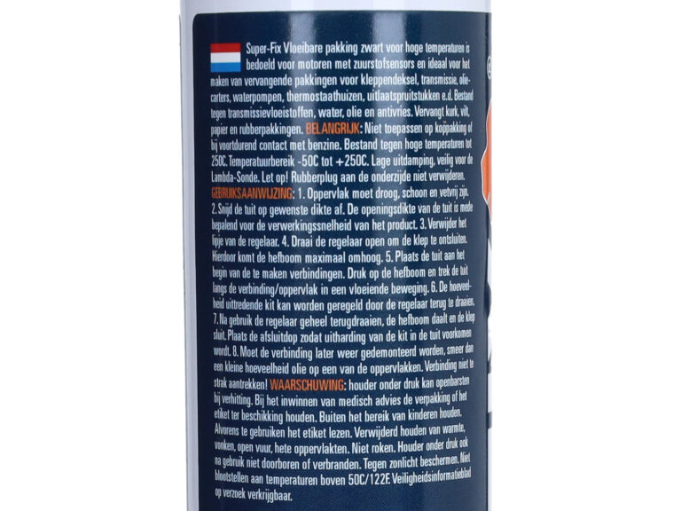 Pakking Super-fix Vloeibaar 200ml Zwart 1610001