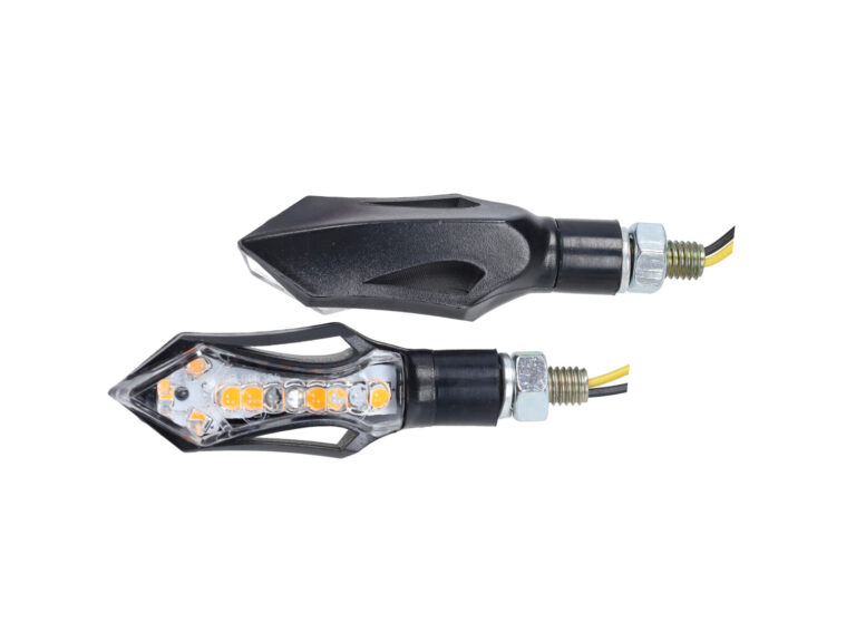 Knipperlichtset Dmp Led Mini 12 Leds Matrix (verloop) Bromfiets/motor Zwart Beta Rr50