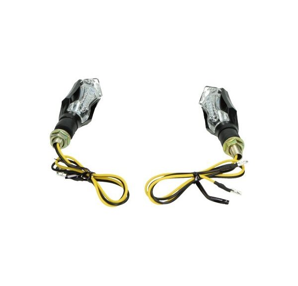 knipperlichtset DMP led mini 12 leds matrix (verloop) bromfiets/motor zwart beta rr50