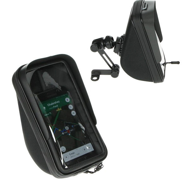 Houder shad telefoon waterdicht spiegelbevestiging met opbergbakje shad 180x90