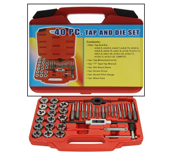 Tapset tap en snijset 40-delig unique