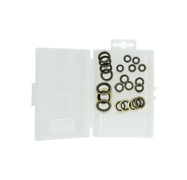 Ringset dichtring universeel messing/rubber olie afdichting 6-8-10-12-14mm
