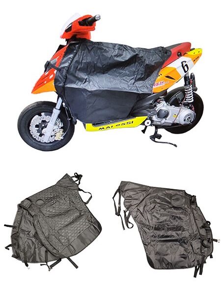 beenkleed JL Moto universeel zwart scooter lc03