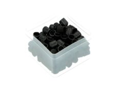 Ventieldop zwart 100pcs bromfiets