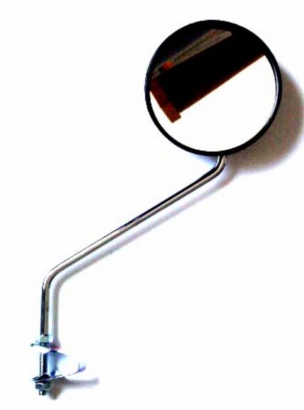 spiegelset DMP + klem rond m8 chroom/zwart universeel
