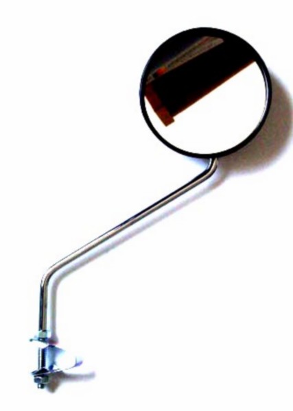 spiegelset DMP + klem rond m8 chroom/zwart universeel