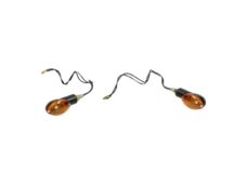 Knipperlichtset DMP mini ovaal E-KEUR zwart/oranje universeel