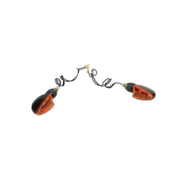 knipperlichtset DMP mini model pijl E-keur zwart/oranje 1pcs universeel