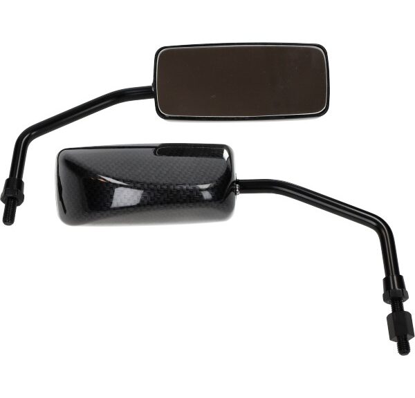 spiegelset DMP rechthoekig sport F1 m8 carbon scooter