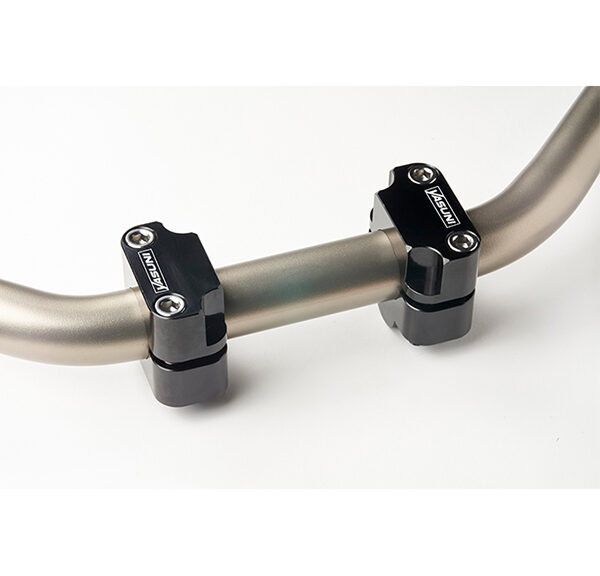 Stuurklem Yasuni set stuurverhogers cnc pro race Ų22 -28.6mm zwart