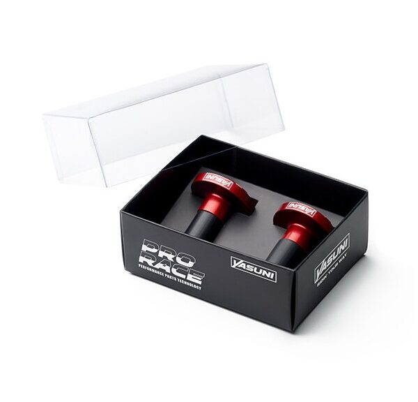 stuurbalansgewicht yasuni set aluminium cnc pro race 22.2mm rood
