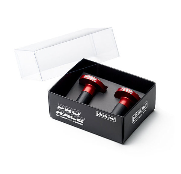 Stuurbalansgewicht Yasuni set aluminium cnc pro race 28.6mm rood