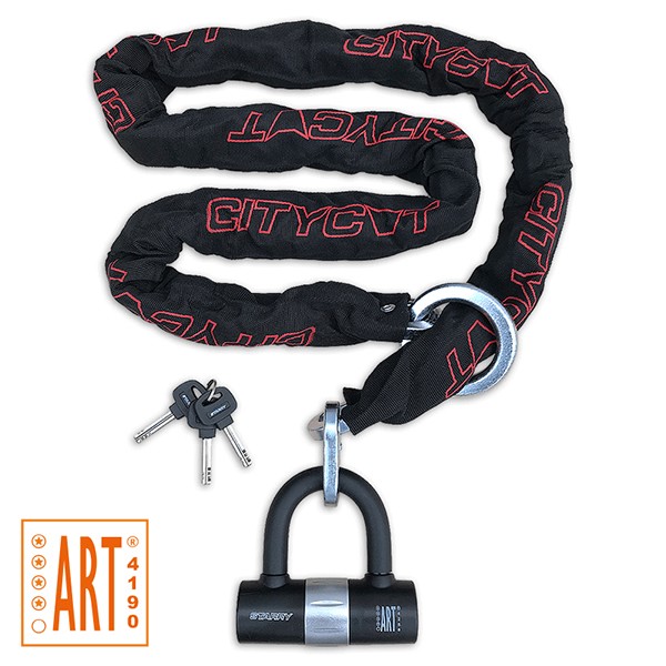 kettingslot Citycat + U-beugel art 4-sterren loop 180cm 410379