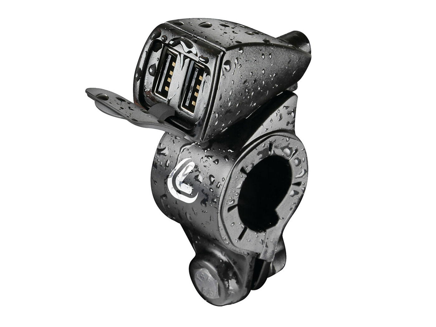 Aansluiting Lampa Usb Stuur 12/24v (snellader) Fix Trek 21/32mm Bromfiets, Motorfiets 38828 - Afbeelding 2