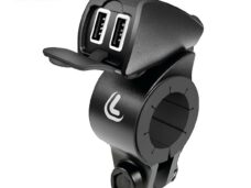 aansluiting lampa USB stuur 12/24v (snellader) Fix Trek 21/32mm bromfiets