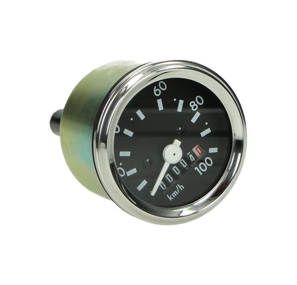 Km tellerklok 100km/u chroom ring — geschikt voor Honda 60mm Camino