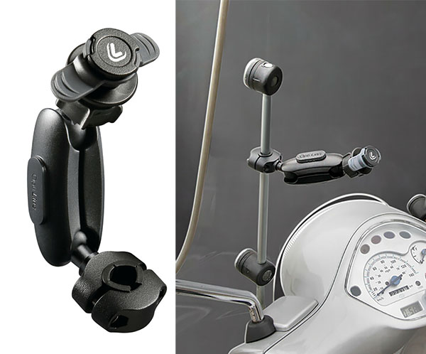 Adapter Lampa telefoon Opti-Bar ORBIT (Titan Series) spiegel/windschermsteun lang