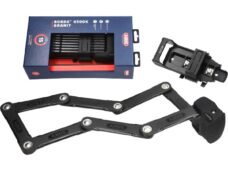 taittuva lukko abus art 2 tähden + bordo granit x-plus 120mm fatbike 6500/120