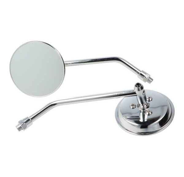 Spiegel DMP rond 80mm verstelbaar 10mm chroom unique