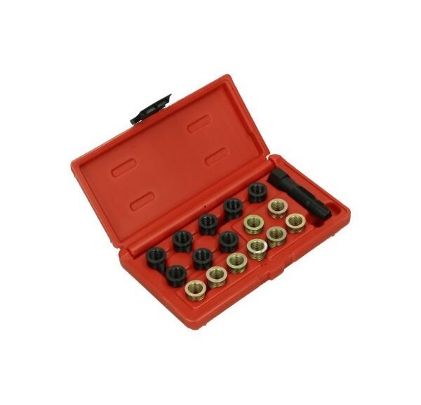 gereedschap DMP reparatieset bougiegat (D) 12mm 17-delig universeel