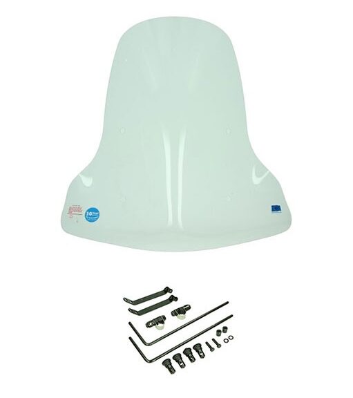 windscherm Regia met bevestigingsset hoog (made in EU) helder iva E-Go S2