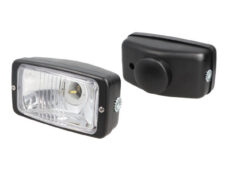 Koplamp guia rechthoekig 142mm zwart bromfiets