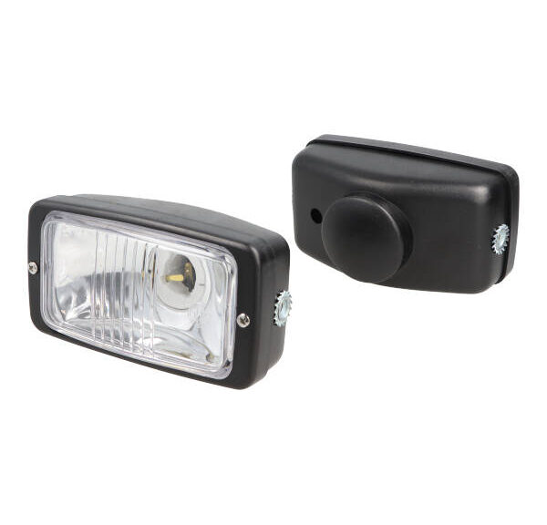 Koplamp guia rechthoekig 142mm zwart bromfiets