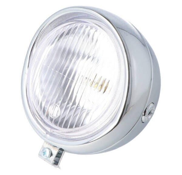 koplamp guia rond retro (made in EU) 130mm chroom universeel
