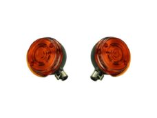 Knipperlichtset rond zwart/oranje 2pcs simson