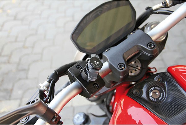 adapter lampa telefoon stuur 16/32mm Opti-Handle o.a. bromfiets