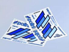stickervel polini set team 48x34cm blauw 24pcs zip sp 225.030