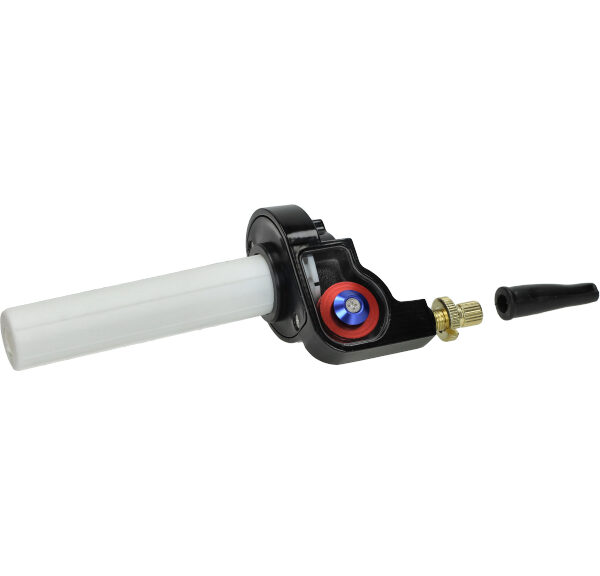 Gashendel Power1 speed haaks rood bromfiets