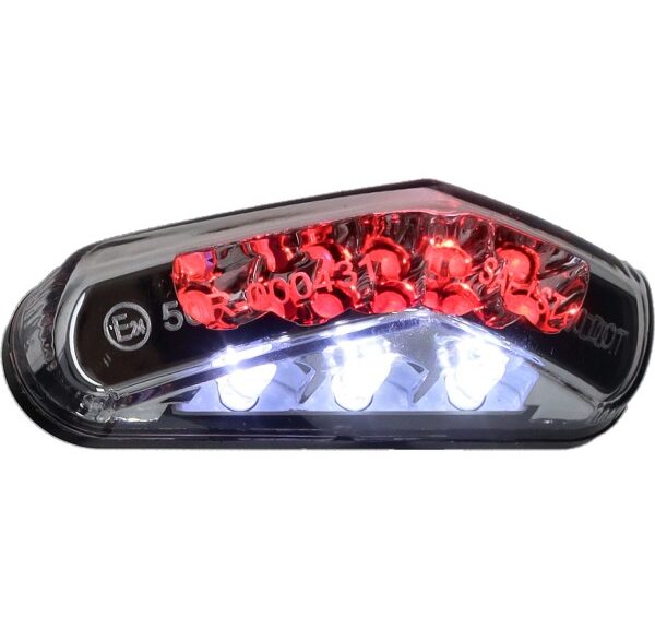 achterlicht DMP led bromfiets/scooter 84mm wit universeel