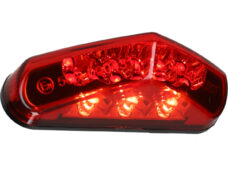 Achterlicht DMP LED bromfiets/scooter E-KEUR 84mm rood universeel