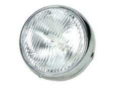 Koplamp guia rond + schakelaar 140mm chroom 103