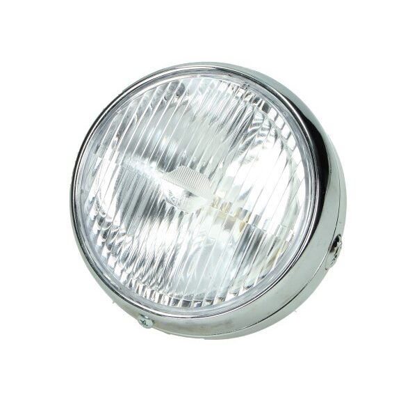 koplamp guia rond + schakelaar 140mm chroom 103