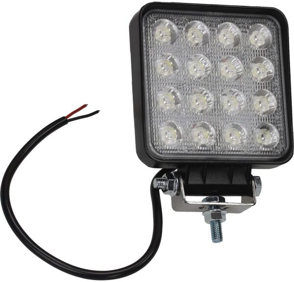 verstraler DMP led 12v 16 leds + bev. set zwart universeel