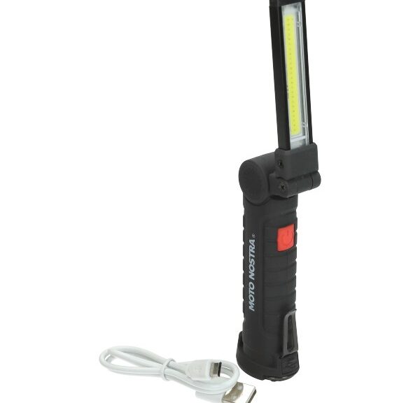zaklamp Moto-Nostra led universeel (USB) zwart