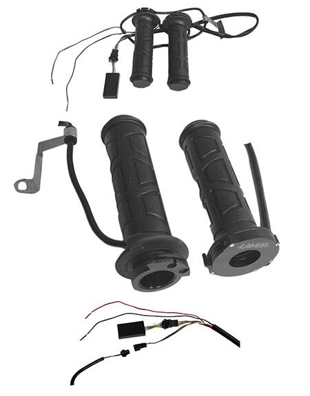 handvatset lampa + verwarming 12v regelbaar 22mm motor