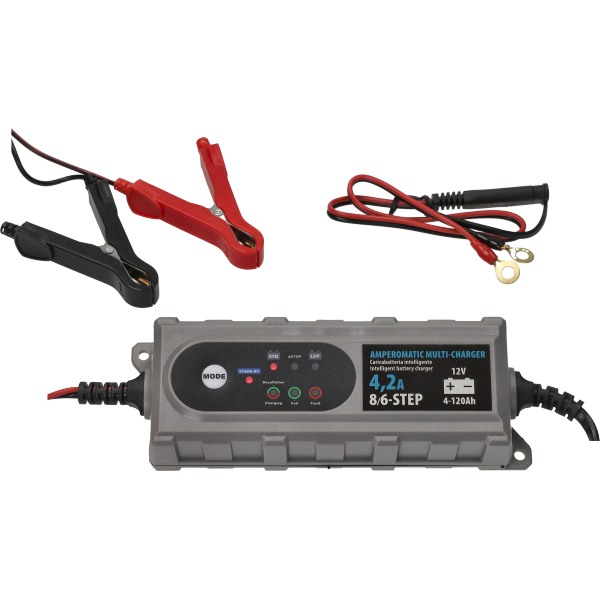 Acculader Lampa 12v slimme acculader amperomatic multi charger 4