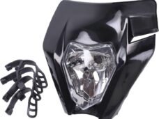 koplampspoiler + verlichting type KTM enduro/sm o.a. zwart aprilia