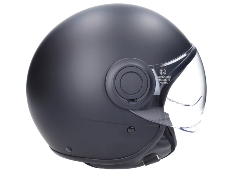 Helm Cab Demi-jet E-06 Keur Comfort M Zwart Mat/zwart