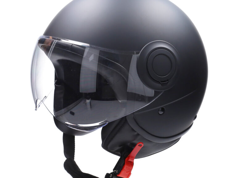 Helm CAB demi-jet E-06 keur comfort XL zwart mat/zwart